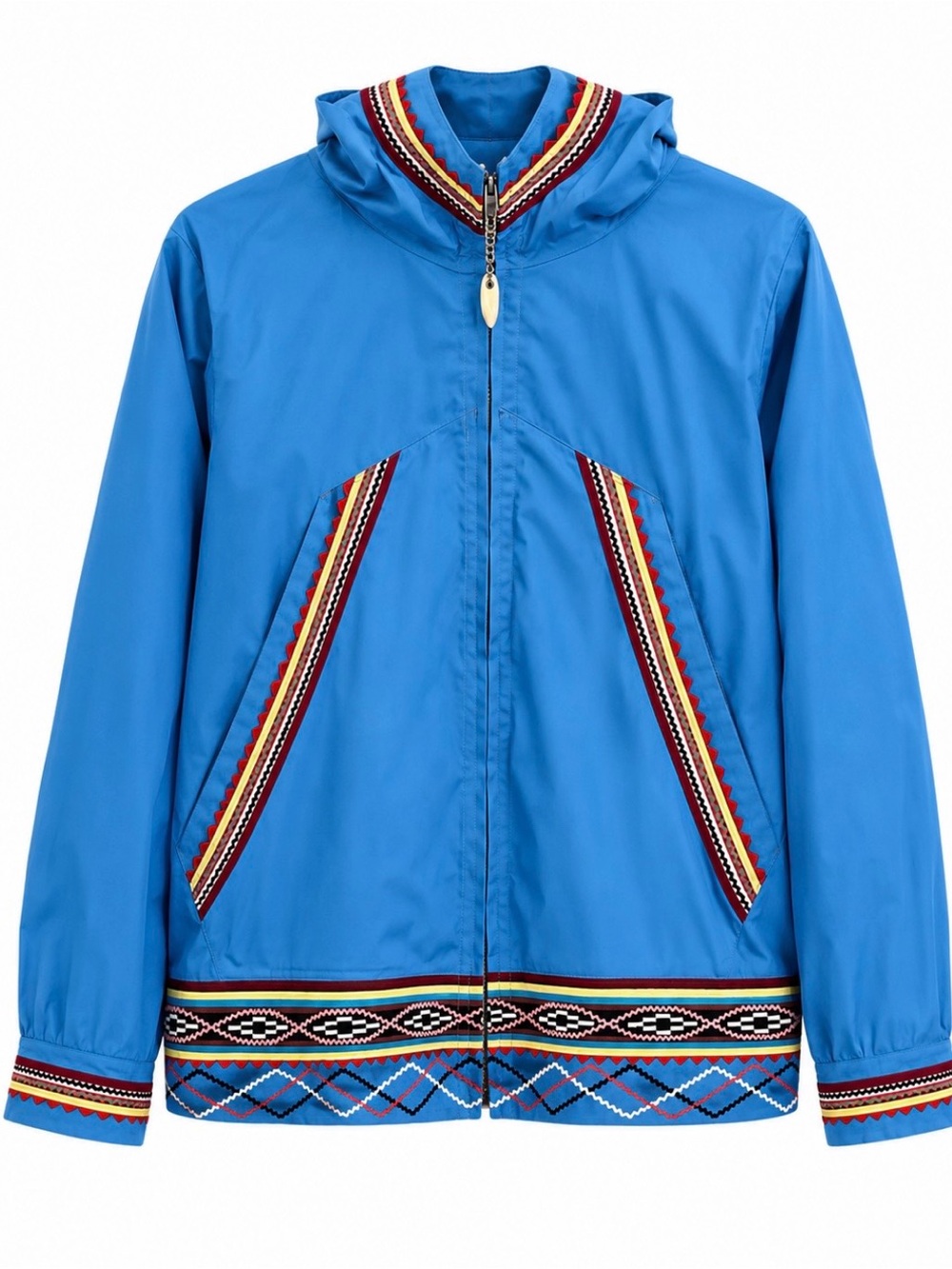Vintage Eskimo Maid Blue Jacket Sewn & Styled In Alaska by The Eskimos